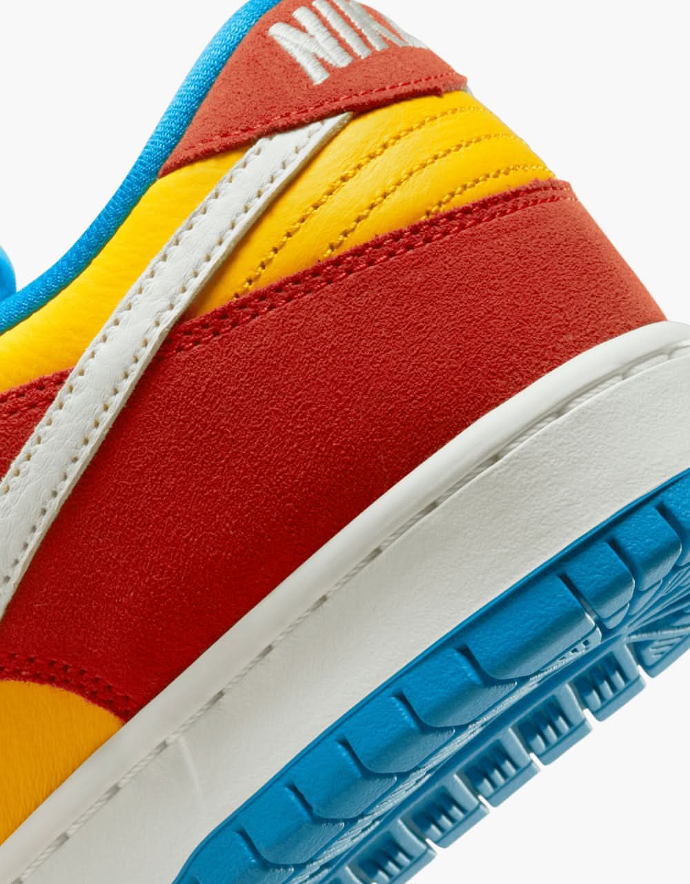 Nike SB 'Bart' Dunk Low Pro Skate Shoes - Habanero Red/White-Blue Hero