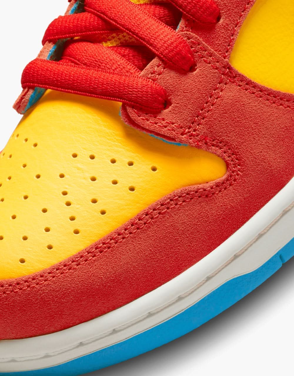 Nike SB 'Bart' Dunk Low Pro Skate Shoes - Habanero Red/White-Blue Hero